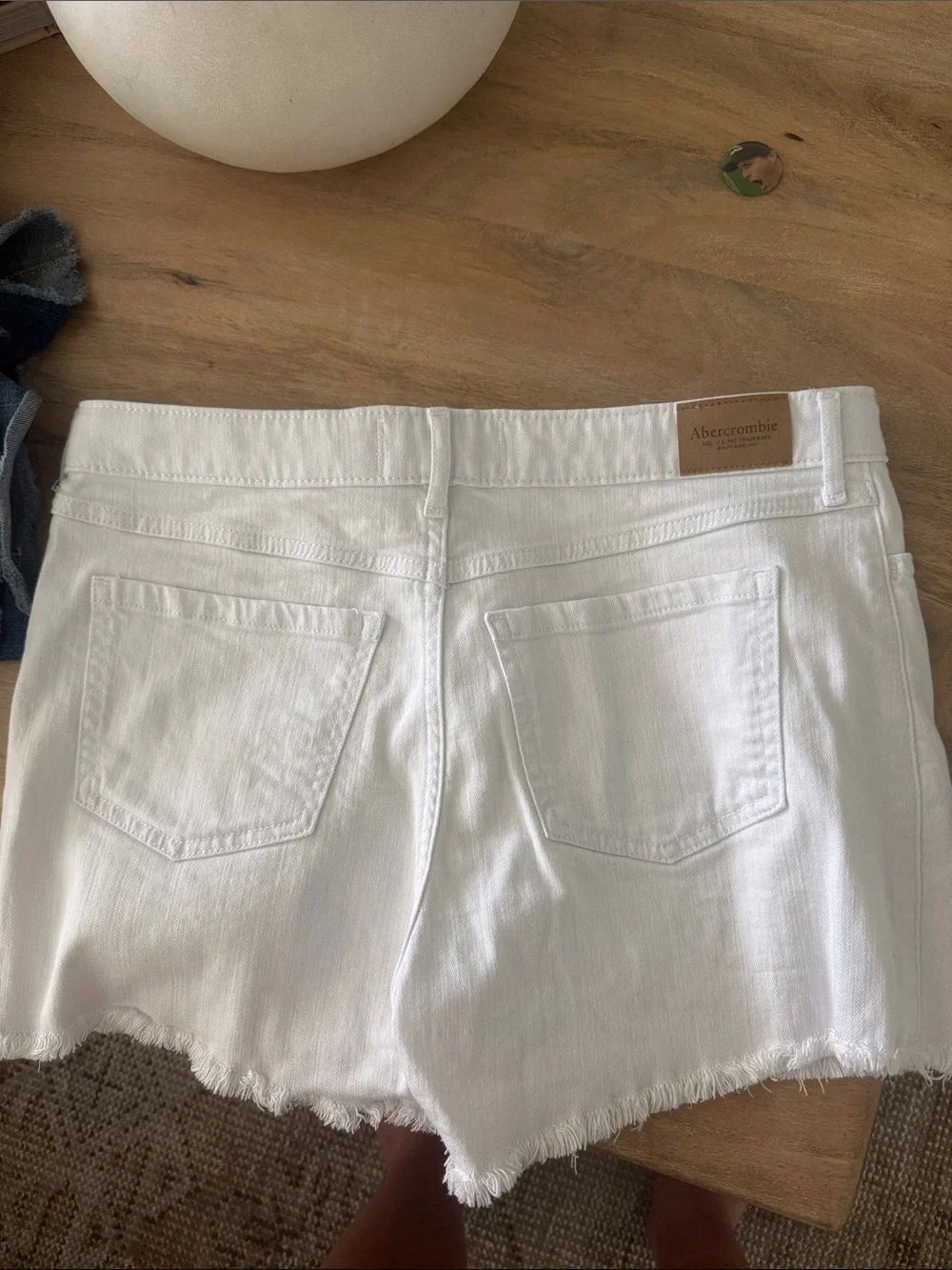 abercrombie kids white denim